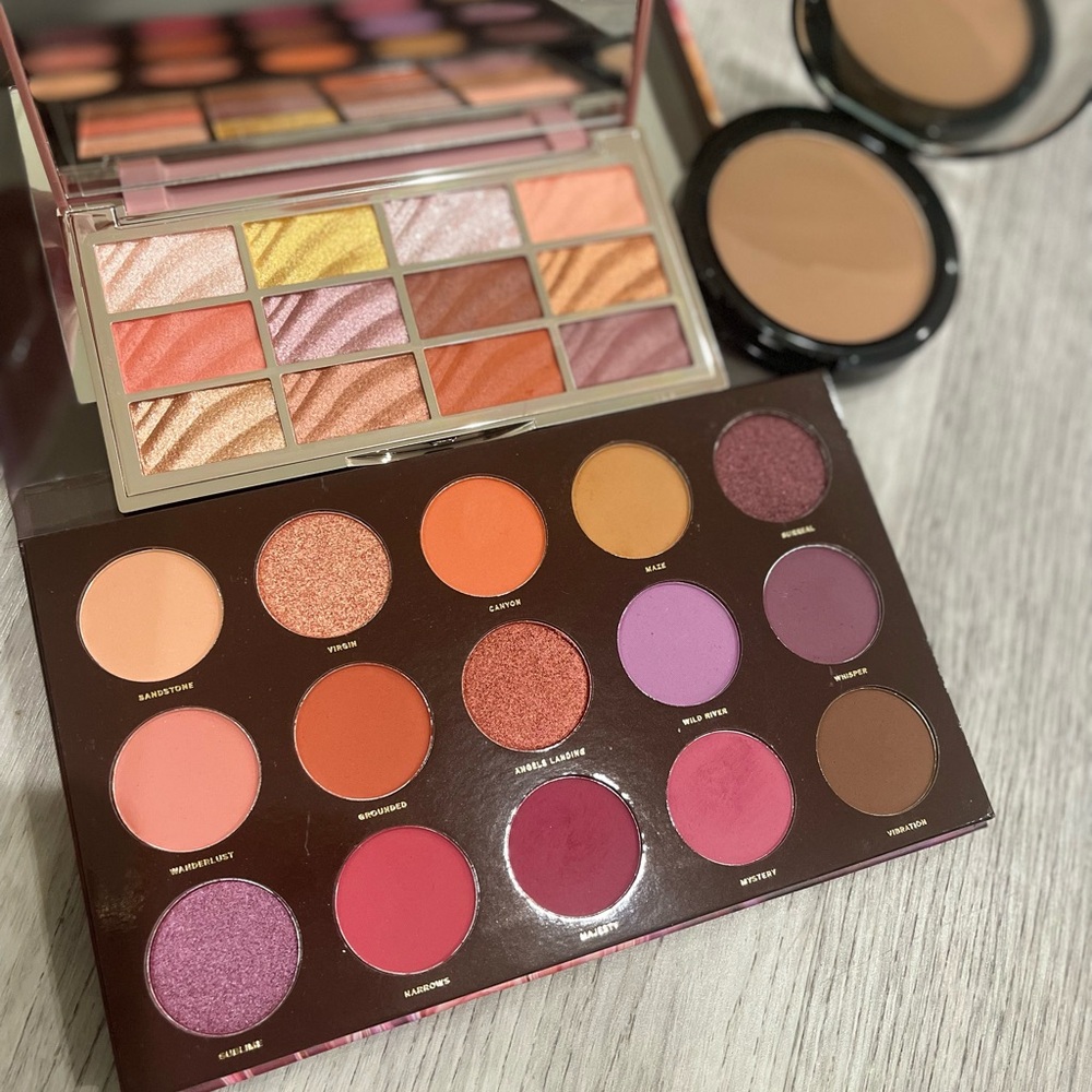 Makeup Bundle: Hipdot Zion, & Ciaté Velvet Palette, & Aesthetica Sunset Bronzer